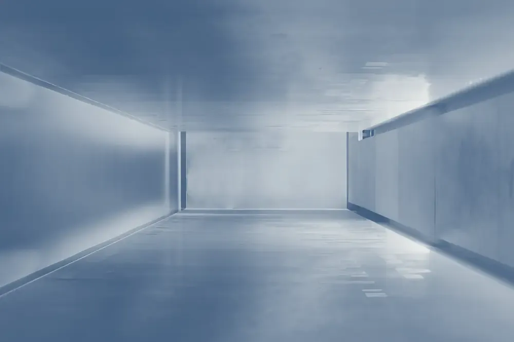 An illuminated room