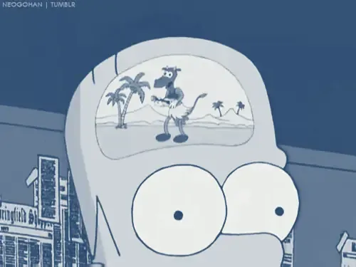 A cartoon depiction of thought